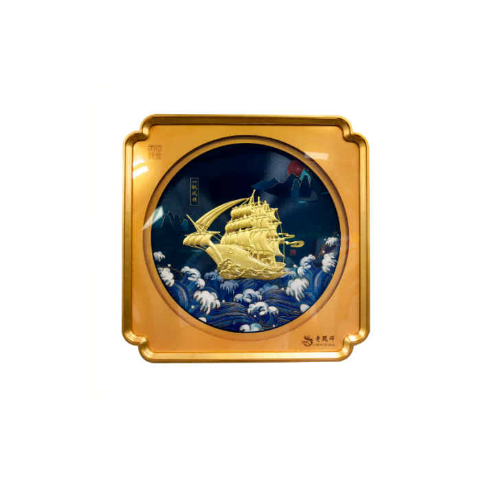 佛是圖 老凤祥一帆风顺足金摆件 - 武汉市大发商贸发展有限公司